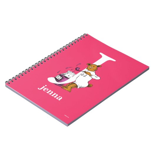 Dr. Seuss ABC: Letter J - White | Jouw namen toevo Notitieboek (Linkerzijde)