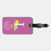 Dr. Seuss ABC: Letter L - White | Jouw namen toevo Bagagelabel (Achterkant horizontaal)