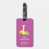 Dr. Seuss ABC: Letter L - White | Jouw namen toevo Bagagelabel (Achterkant verticaal)