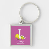 Dr. Seuss ABC: Letter L - White | Jouw namen toevo Sleutelhanger (Voorkant)