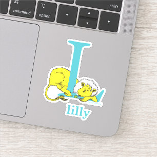Dr. Seuss ABC: Letter L - White   Jouw namen toevo Sticker