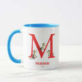 Dr. Seuss ABC: Letter M - Red | Jouw namen toevoeg Mok (Links)