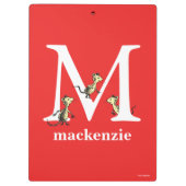 Dr. Seuss ABC: Letter M - White | Jouw namen toevo Klembord (Achterkant)