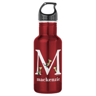 Dr. Seuss ABC: Letter M - White   Jouw namen toevo Waterfles