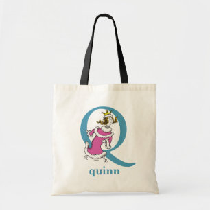 Dr. Seuss ABC: Letter Q - Blue   Jouw namen toevoe Tote Bag