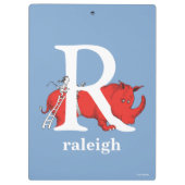 Dr. Seuss ABC: Letter R - White | Jouw namen toevo Klembord (Achterkant)
