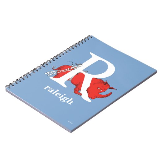 Dr. Seuss ABC: Letter R - White | Jouw namen toevo Notitieboek (Linkerzijde)