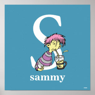 Dr. Seuss ABC: Letter S - White   Jouw namen toevo Poster