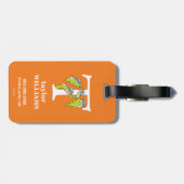 Dr. Seuss ABC: Letter T - White | Jouw namen toevo Bagagelabel (Achterkant horizontaal)