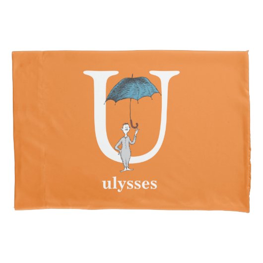 Dr. Seuss ABC: Letter U - White | Jouw namen toevo Kussensloop (Voorkant)