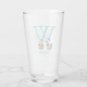 Dr. Seuss ABC: Letter W - Blue | Jouw namen toevoe Glas (Achterkant)