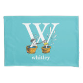 Dr. Seuss ABC: Letter W - White | Jouw namen toevo Kussensloop (Voorkant)