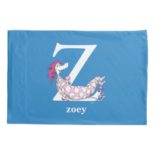 Dr. Seuss ABC: Letter Z - White | Jouw namen toevo Kussensloop (Achterkant)