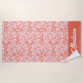 Dr. Seuss | Bloemen Moederdag Patroon Strandlaken (Voorkant)