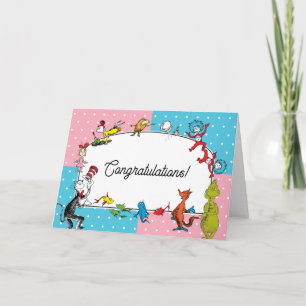 Dr. Seuss Boekpersonages   Pastel Felicitaties Kaart