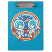 Dr. Seuss | Cadet Een Cadet Twee Ruimteverkenner Klembord (Voorkant)