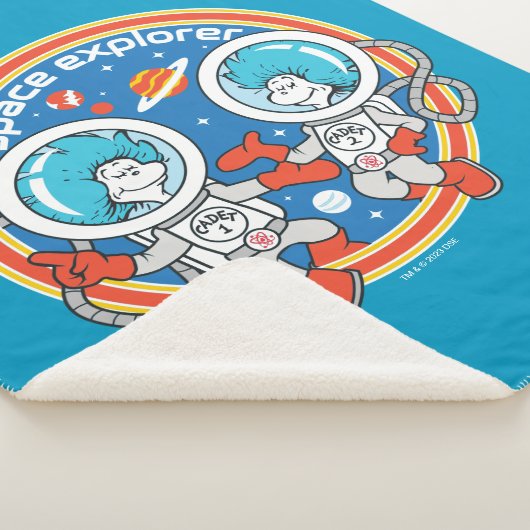 Dr. Seuss | Cadet Een Cadet Twee Ruimteverkenner Sherpa Deken (3/4)