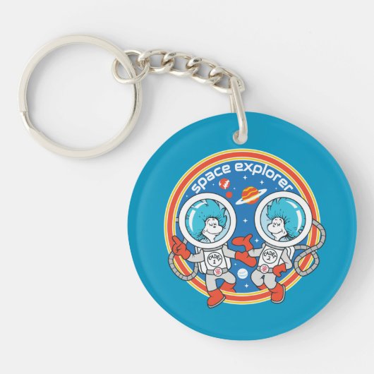 Dr. Seuss | Cadet Een Cadet Twee Ruimteverkenner Sleutelhanger (Voorkant)