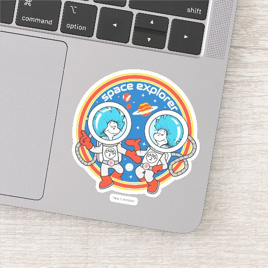 Dr. Seuss | Cadet Een Cadet Twee Ruimteverkenner Sticker (Detail)