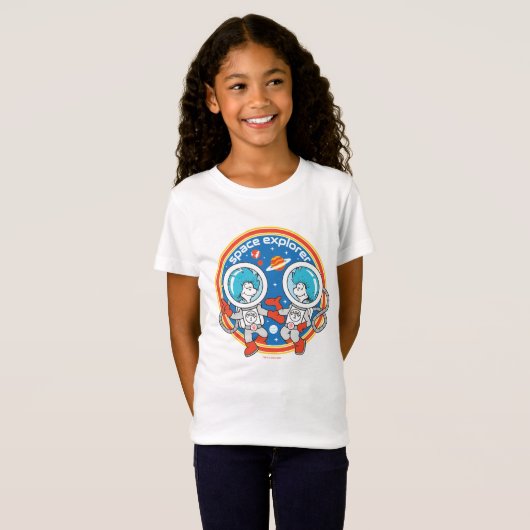Dr. Seuss | Cadet Een Cadet Twee Ruimteverkenner T-shirt (Voorkant volledig)
