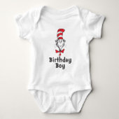 Dr. Seuss Cat in het Pet Birthday Boy Romper (Voorkant)