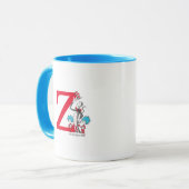 Dr. Seuss Cat in het Pet, ding één monogram Z Mok (Voorkant links)