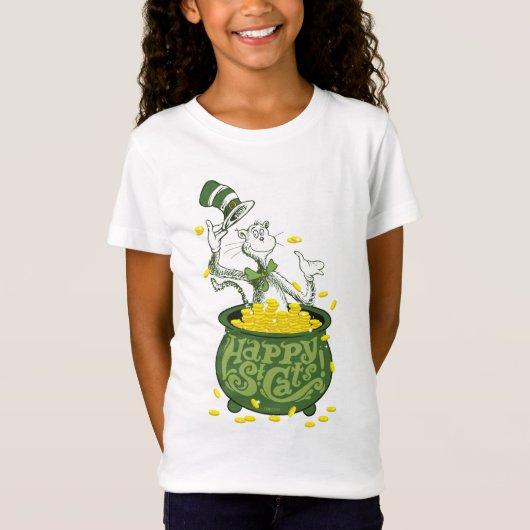Dr. Seuss | Cat in het Pet - Happy St. Cat's! T-shirt (Voorkant)