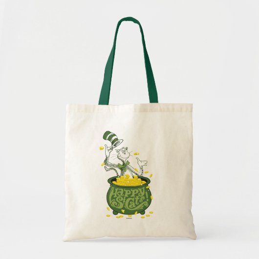 Dr. Seuss | Cat in het Pet - Happy St. Cat's! Tote Bag (Voorkant)