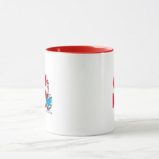 Dr. Seuss Cat in het Pet - Lezing Monogram S Mok (Midden)