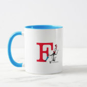 Dr. Seuss Cat in het Pet Paraplu Walk Monogram Mok (Links)