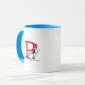 Dr. Seuss Cat in het Pet Paraplu Walk Monogram P Mok (Voorkant links)
