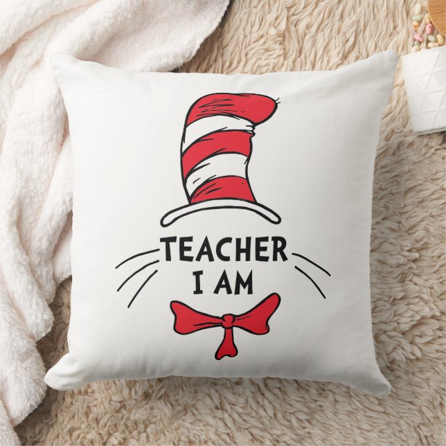 Dr. Seuss | Cat in het Pet - Teacher I am Kussen (Deken)