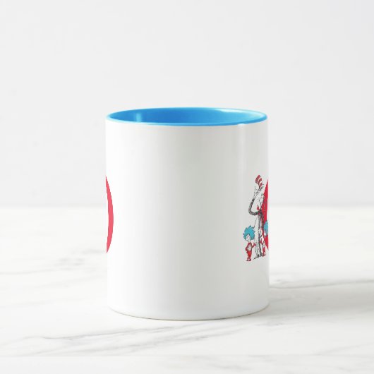 Dr. Seuss Cat in het Pet, Thing One Monogram Mok (Midden)