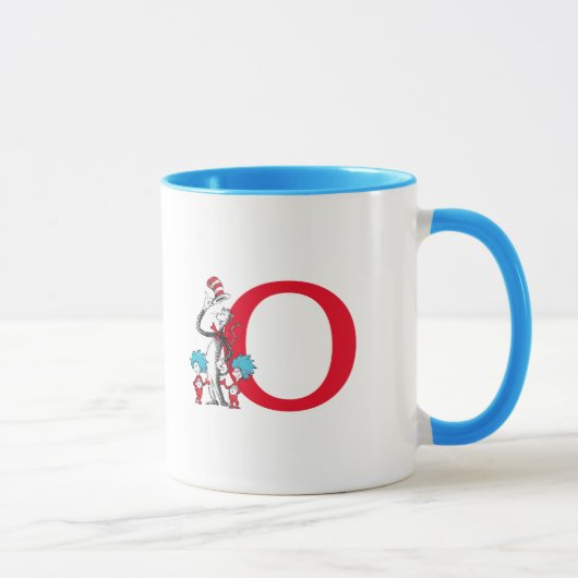 Dr. Seuss Cat in het Pet, Thing One Monogram Mok (Rechts)