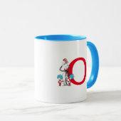 Dr. Seuss Cat in het Pet, Thing One Monogram Mok (Voorkant rechts)