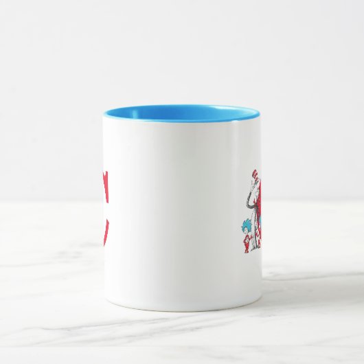 Dr. Seuss Cat in het Pet, Thing One Monogram Mok (Midden)