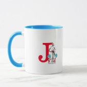 Dr. Seuss Cat in het Pet, Thing One Monogram Mok (Links)