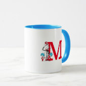 Dr. Seuss Cat in het Pet, Thing One Monogram Mok (Voorkant rechts)