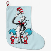 Dr. Seuss | Cat in het Pet, Thing One & Thing Two Grote Kerstsok (Voorkant)