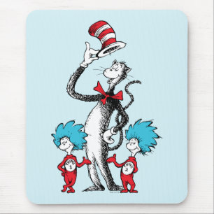 Dr. Seuss   Cat in het Pet, Thing One & Thing Two Muismat