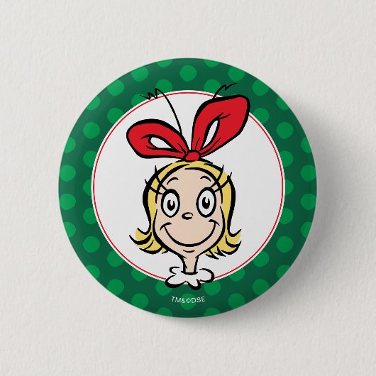 Dr. Seuss | Cindy-Lou, Nice Ronde Button 5,7 Cm (Voorkant)