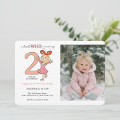 Dr. Seuss | Cindy-Lou Who Girl Birthday Invitation (Debout devant)