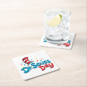 Dr. Seuss Day | CONFETTI Vierkante Kartonnen Onderzetter (Insitu)