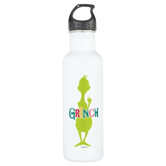 Dr. Seuss | De Grinch - Groene Silhouet Waterfles (Voorkant)