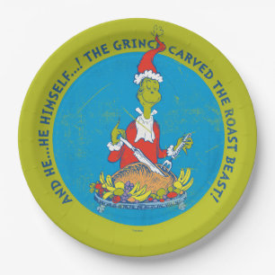 Dr. Seuss De Grinch Kerstmis Roast Beest Papieren Bordje