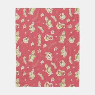 Dr. Seuss De Grinch Rood kerstpatroon Fleece Deken