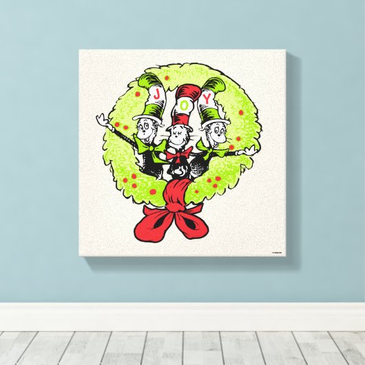 Dr. Seuss | De Grinch | Wanteskundige kerstfeestvr Canvas Afdruk (Insitu (Houten vloer))