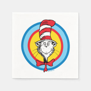 Dr. Seuss De Hoed van de Kat Hoofd Grafisch Servet