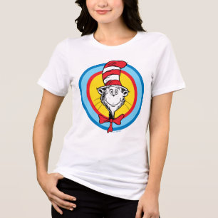 Dr. Seuss De Hoed van de Kat Hoofd Grafisch Tri-Blend Shirt
