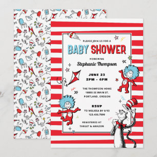 Dr. Seuss - De Kat in de Hoed   Baby Shower Kaart